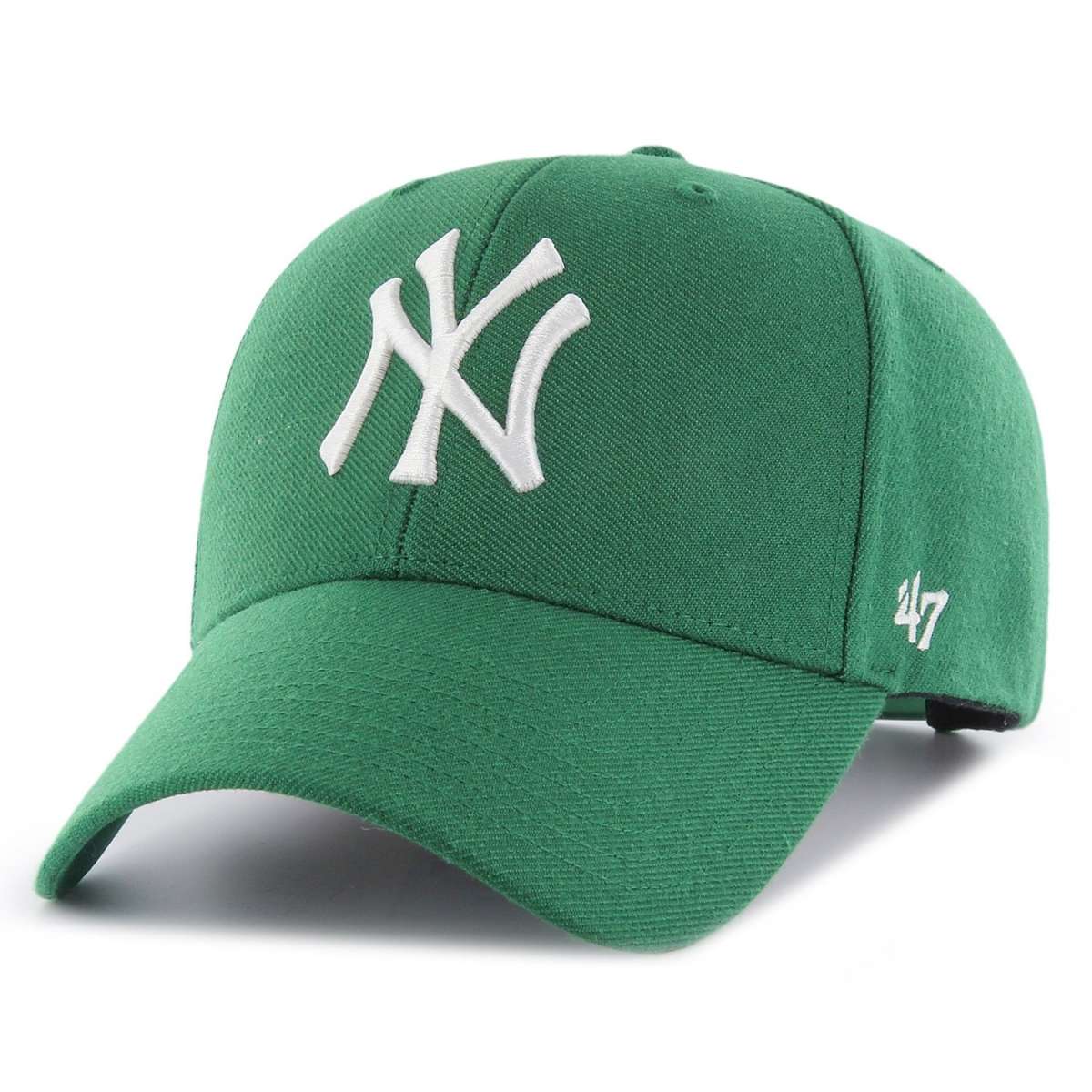 NY Yankees verde kelly logo blanco 47' MVP snapback visera curva