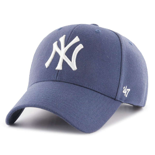 NY Yankees azul marino timber logo blanco 47' MVP snapback visera curva