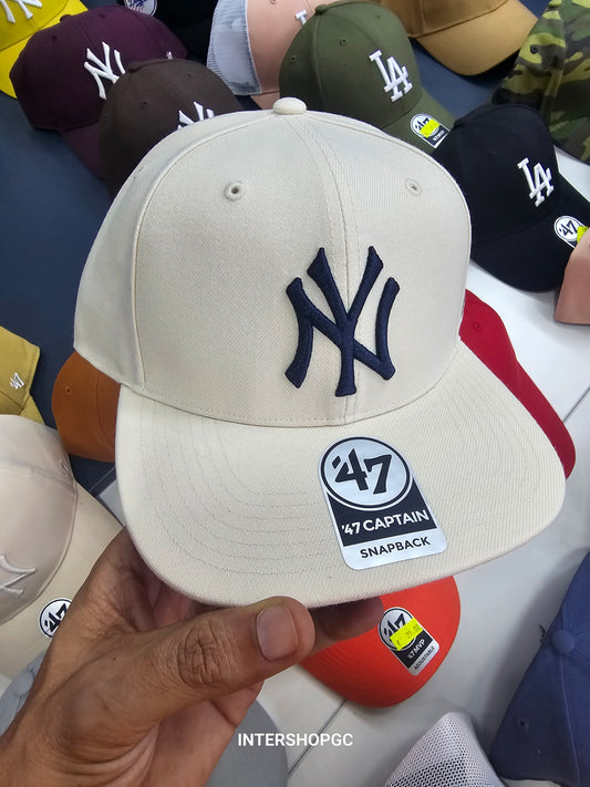 Natural ny snapback de visera plana