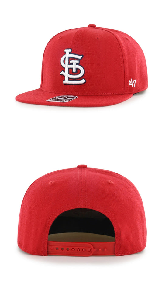 Gorra plana roja St Louis Cardinals Sure Shot '47 CAPTAIN