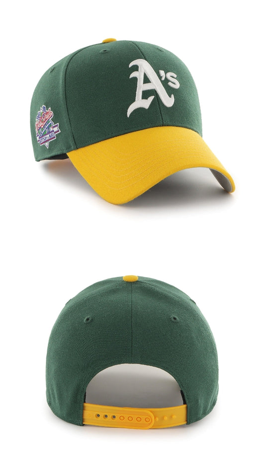 Gorra verde y amarillo Oakland Athletics Snapback TT '47