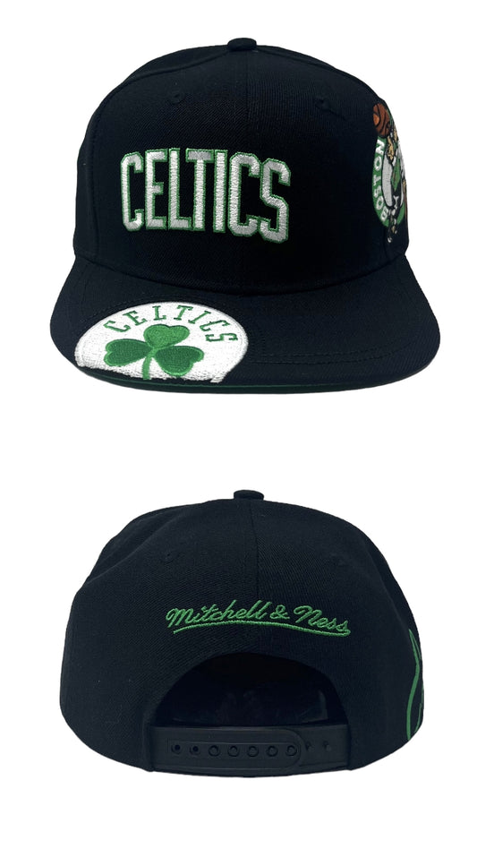 Boston celtics negra snapback mutiparche (edición limitada) M&N