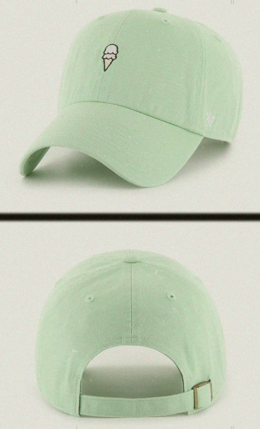 Gorra verde con un helado '47 clean up hemlock green