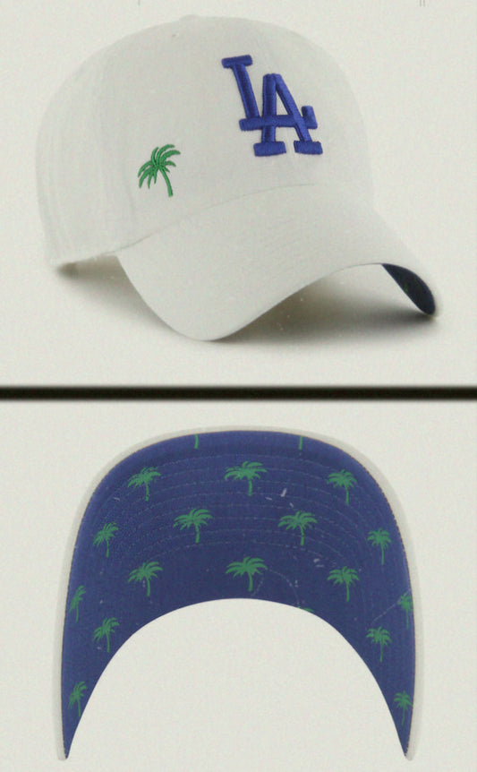 Gorra LA blanca con palmera '47 clean up (edición limitada)
