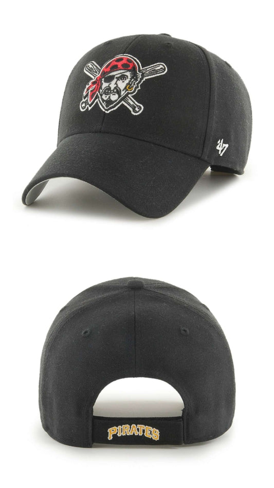 Gorra negra pirates con el pirata 47brand