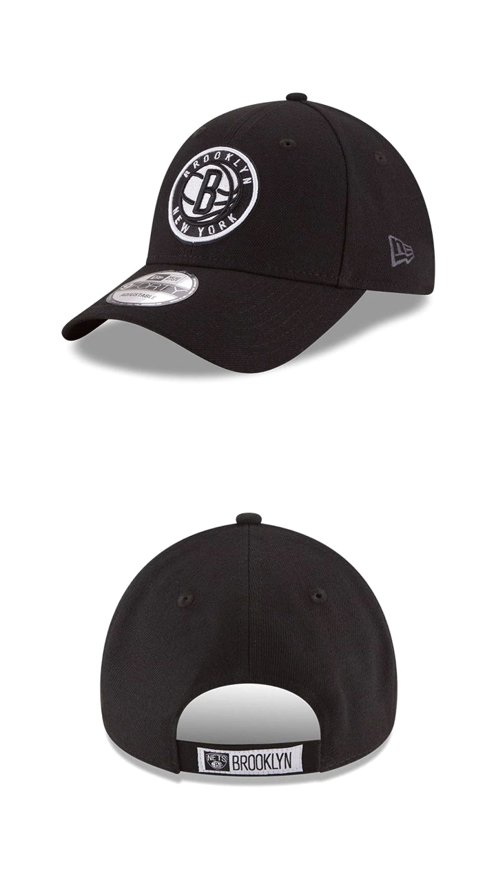 Gorra brooklyn nets negra 9FORTY curva