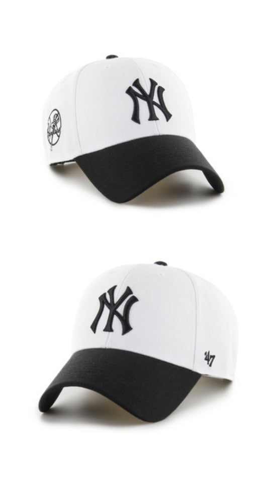 Yankees blanco y negro '47 snapback B-SUMTT17WBP-WH