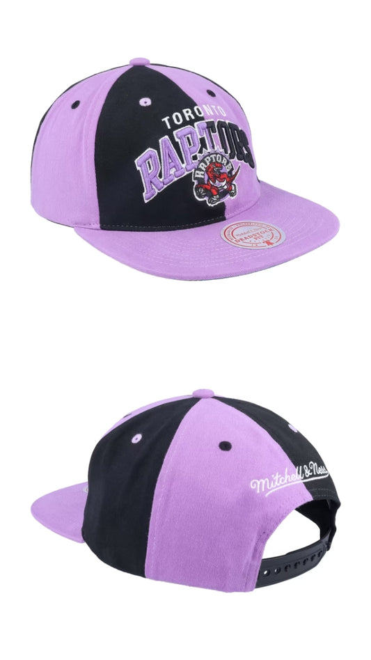 Retro raptors plana violeta y negra M&N vintage