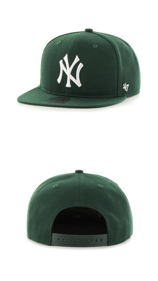 Gorra plana verde ny snapback 47' CAPTAIN