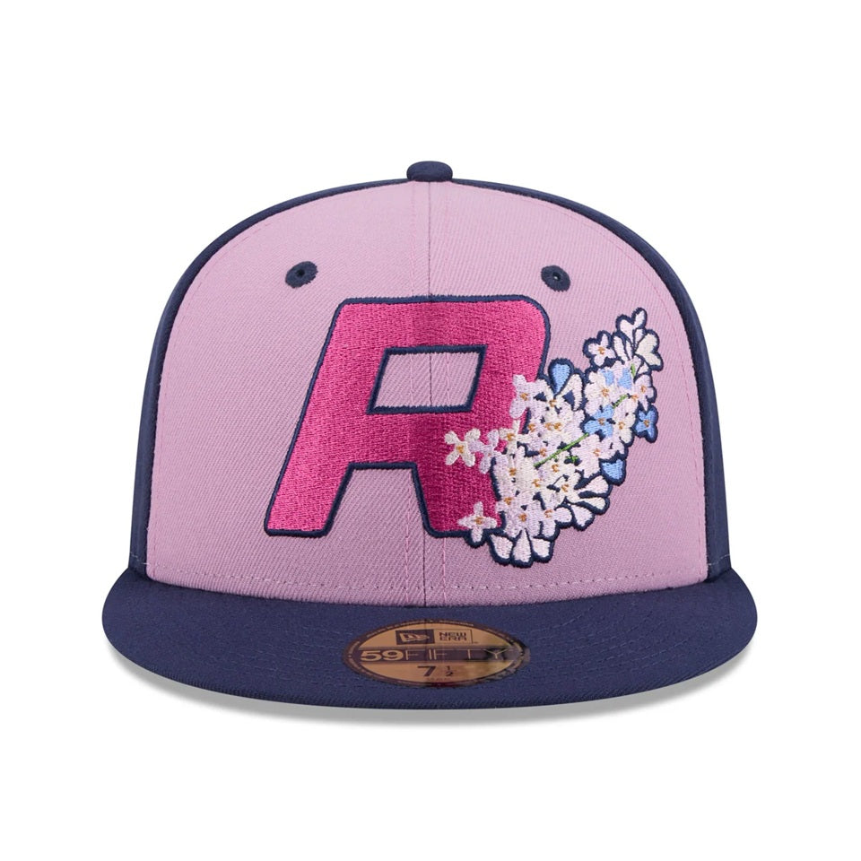 Gorra New Era 59FIFTY violeta the Lilac red wings MILB