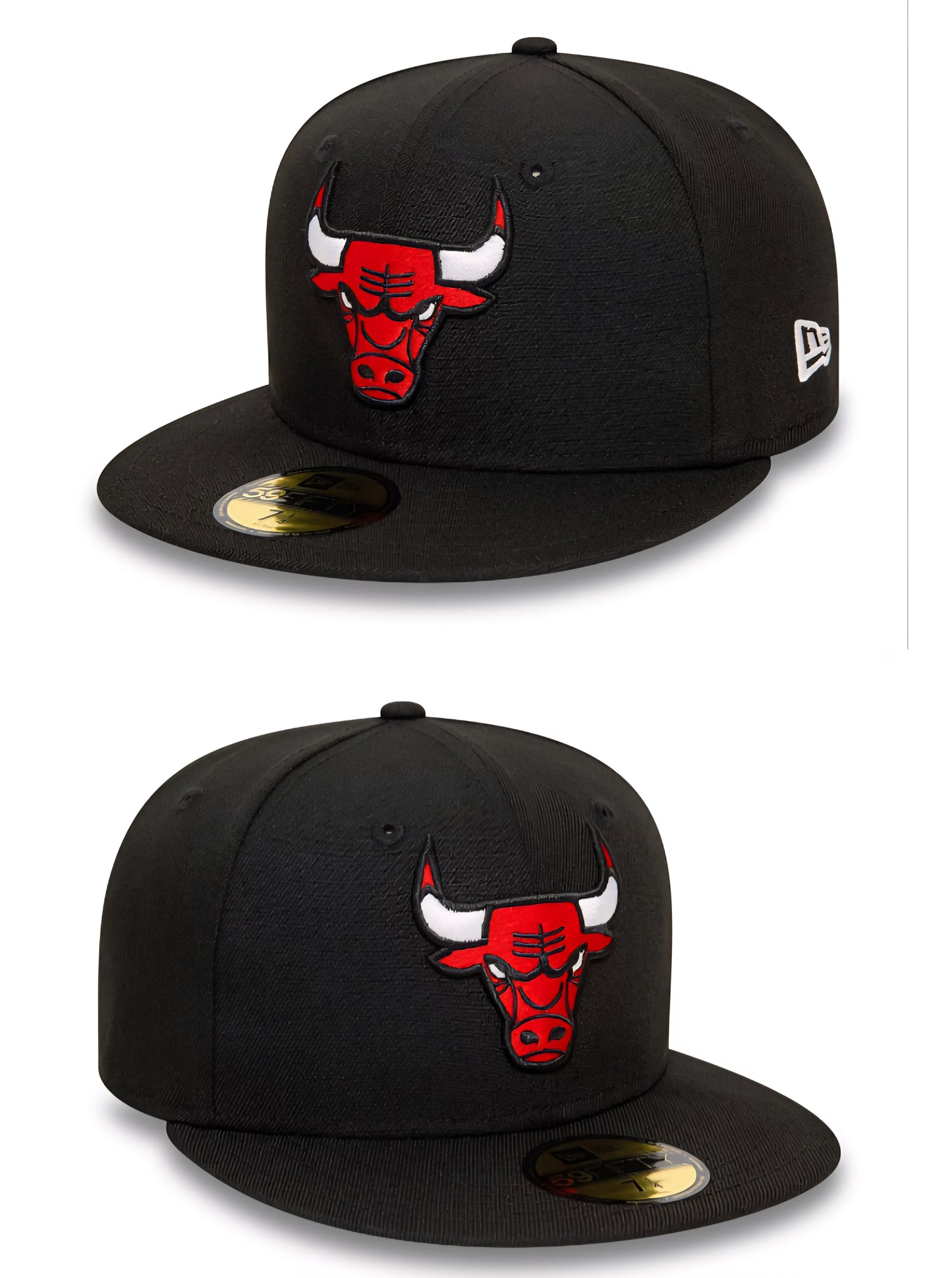 Chicago bulls negra 59fifty classic logo