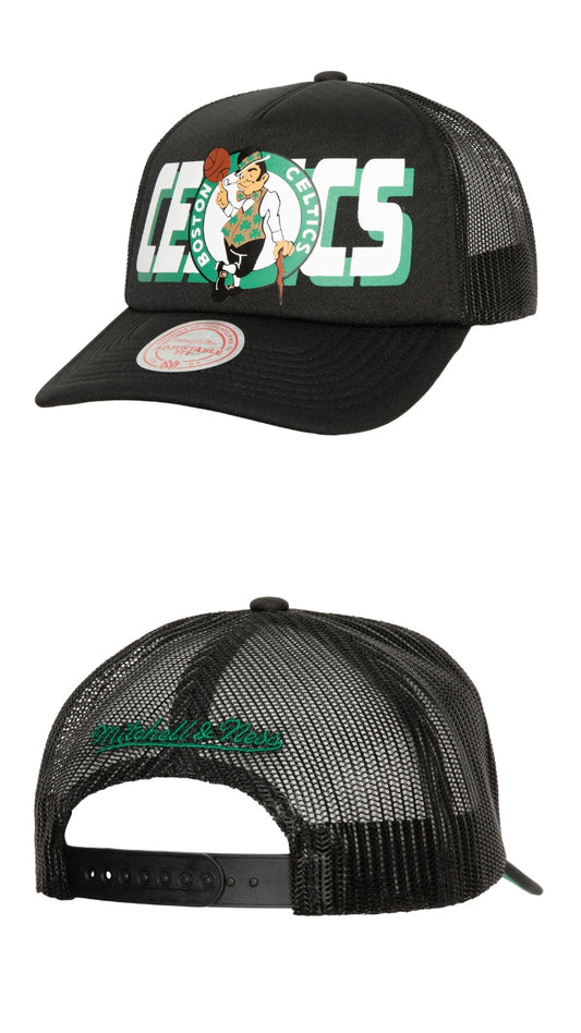 Trucker boston celtics negra snapback M&N billboard