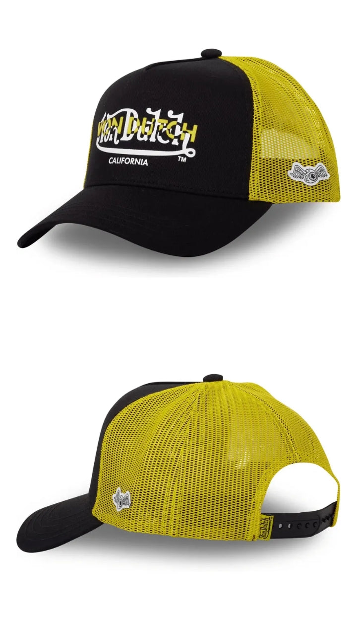 Negro y amarillo von dutch trucker BLA CT