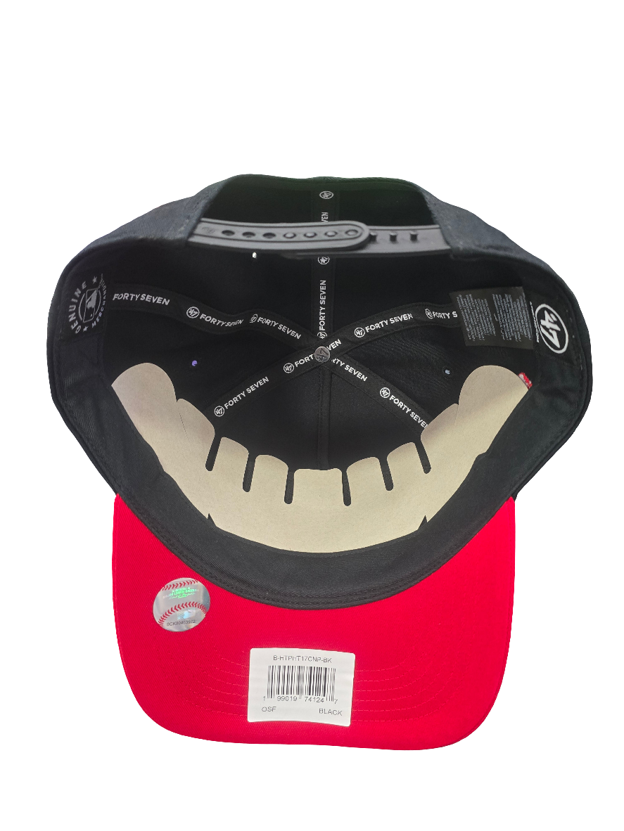 Gorra ’47 Hitch New York Yankees Cartoon comic Icon – Negro y Rojo