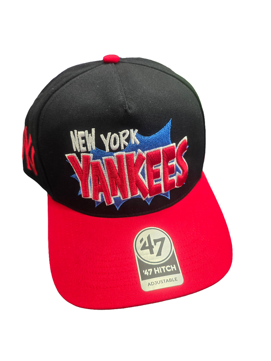 Gorra ’47 Hitch New York Yankees Cartoon comic Icon – Negro y Rojo