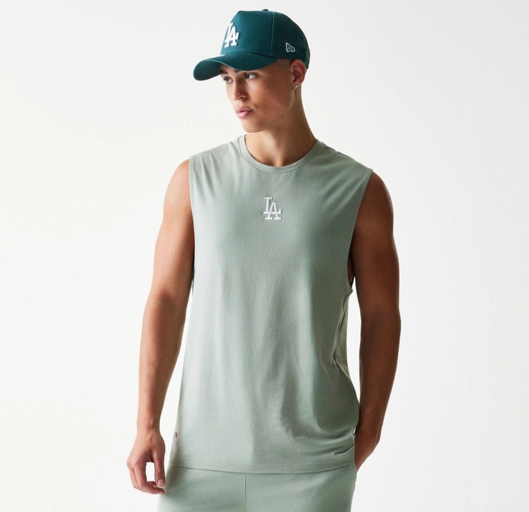 Camiseta LA Dodgers sin mangas verde pastel - new era - Mundogorrasgc