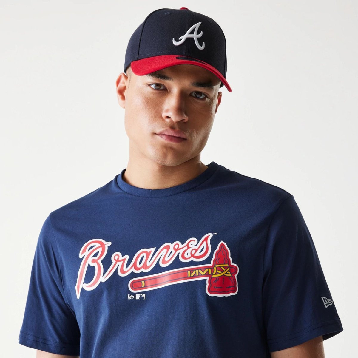 Camiseta New Era Atlanta Braves MLB azul marino - Mundogorrasgc