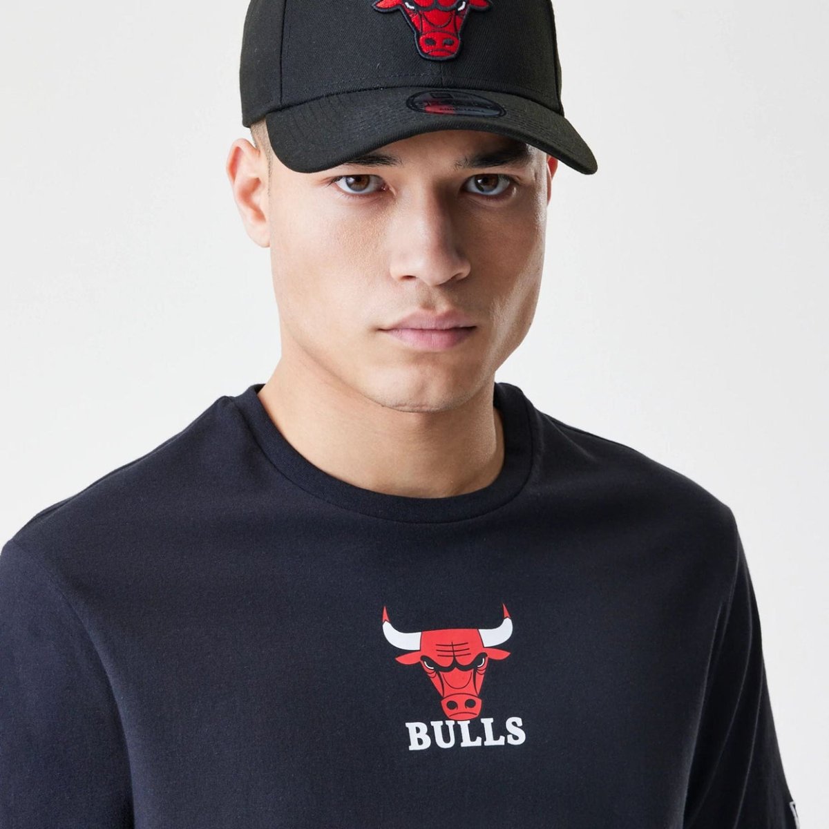 Camiseta new era chicago bulls negra nba logo - Mundogorrasgc