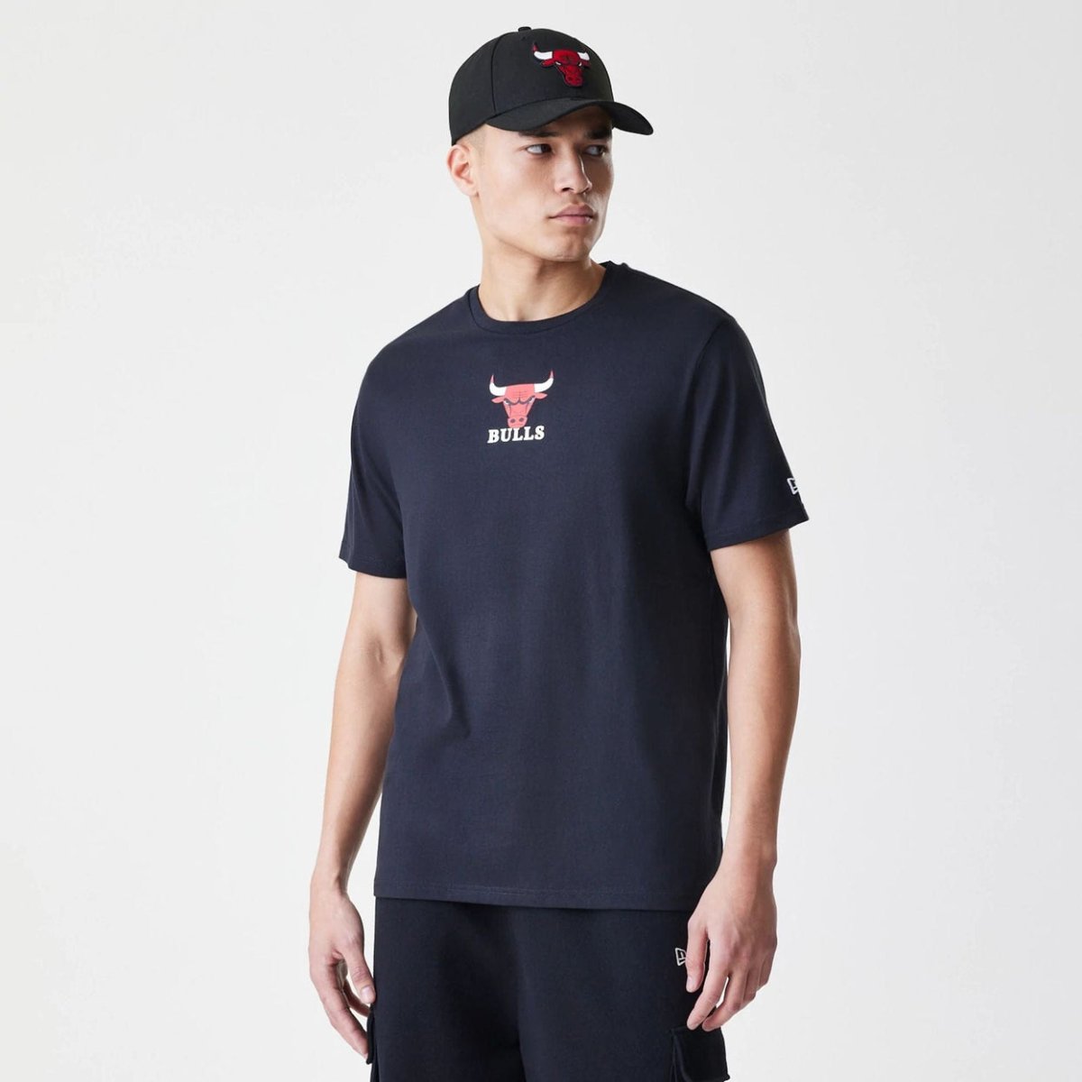 Camiseta new era chicago bulls negra nba logo - Mundogorrasgc