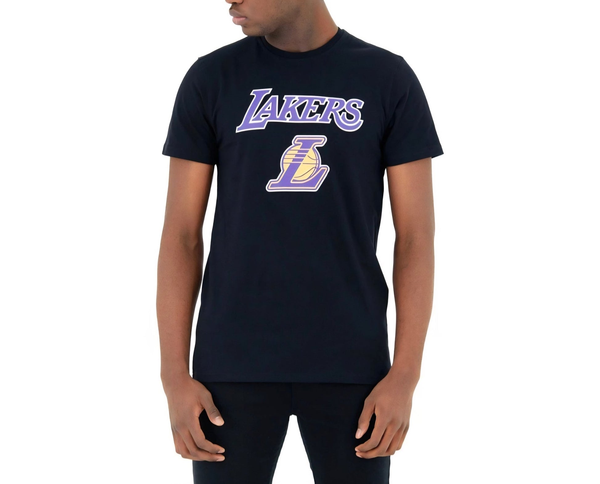 Camiseta new era LA lakers negra regular NBA - intershopgc caps store