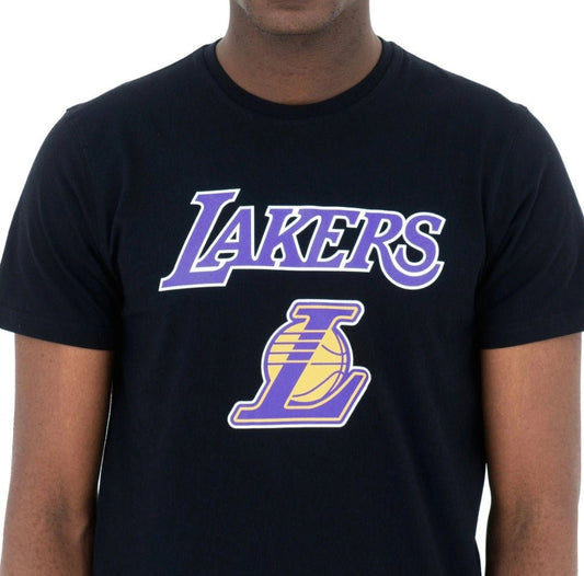 Camiseta new era LA lakers negra regular NBA - intershopgc caps store