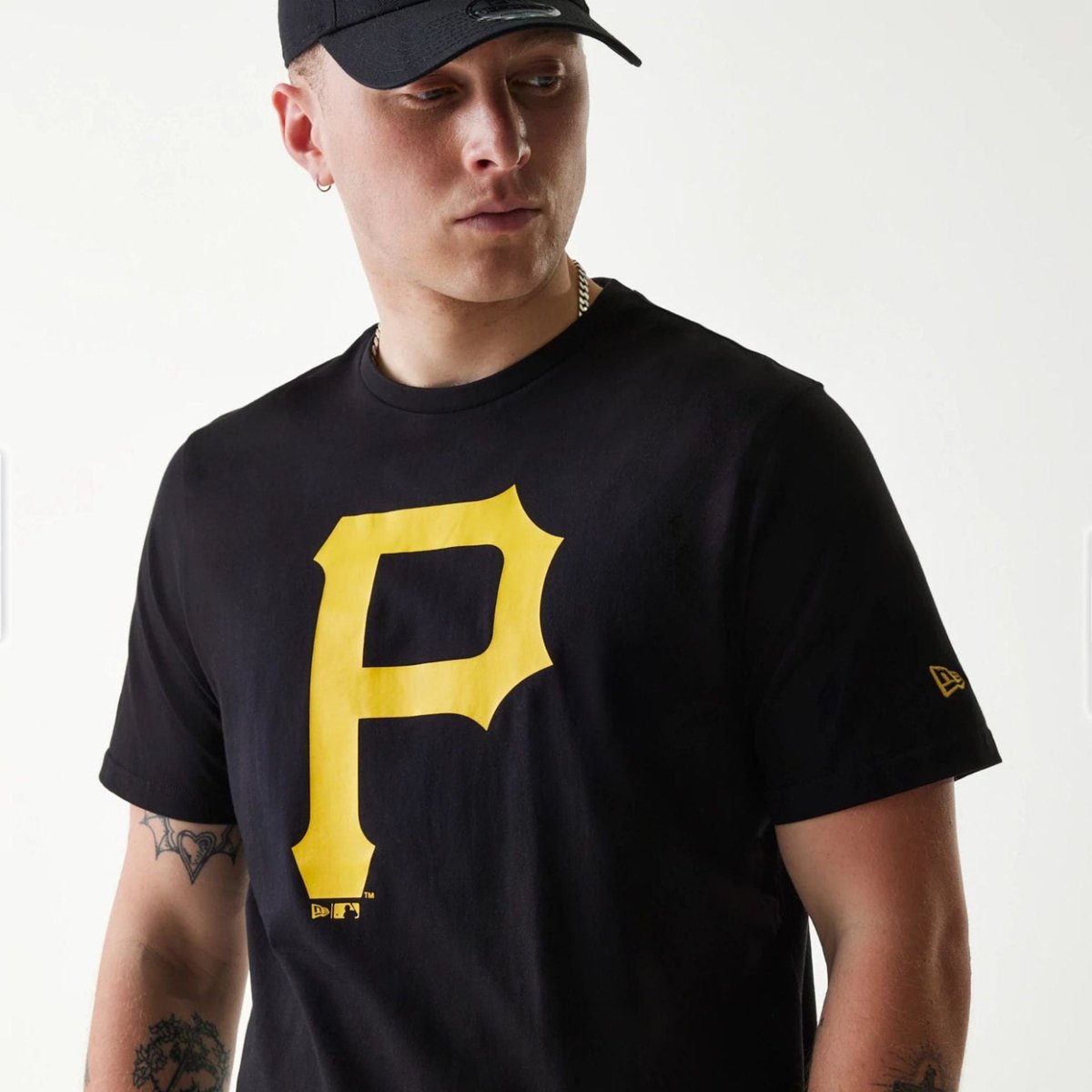 Camiseta new era Pittsburgh Pirates negra logo - Mundogorrasgc