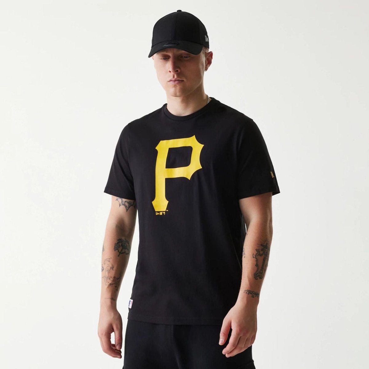 Camiseta new era Pittsburgh Pirates negra logo - Mundogorrasgc