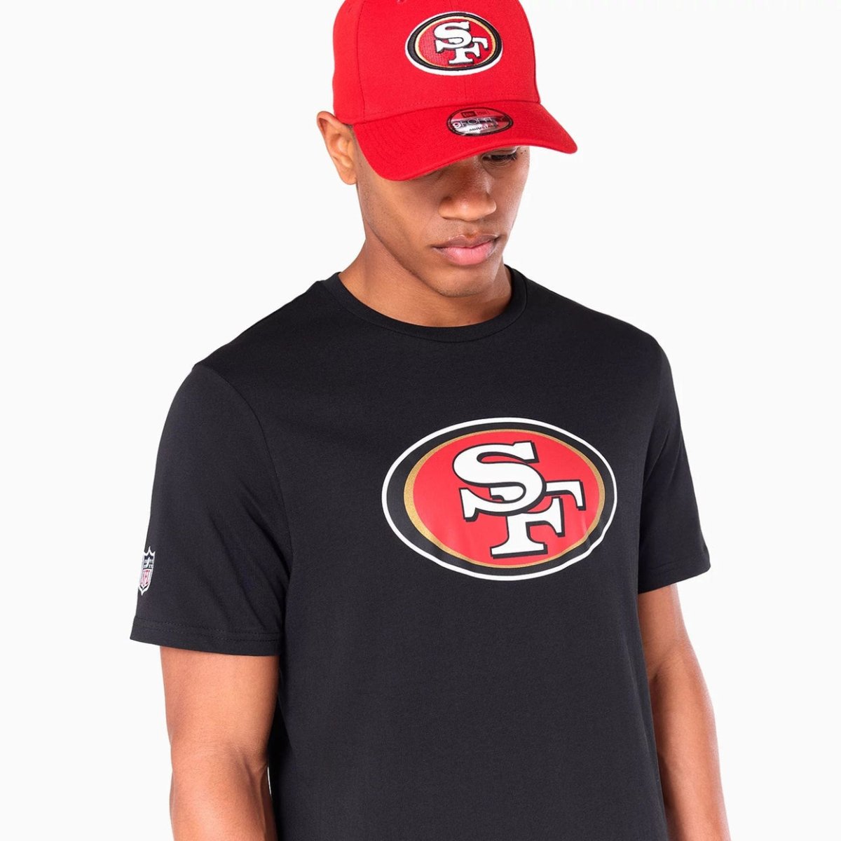 Camiseta New Era San Francisco 49ers NFL Negra algodón - Mundogorrasgc