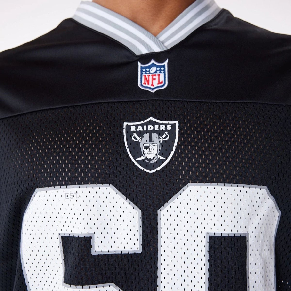Camiseta NFL negra Las Vegas Raiders Mesh Oversize - Mundogorrasgc