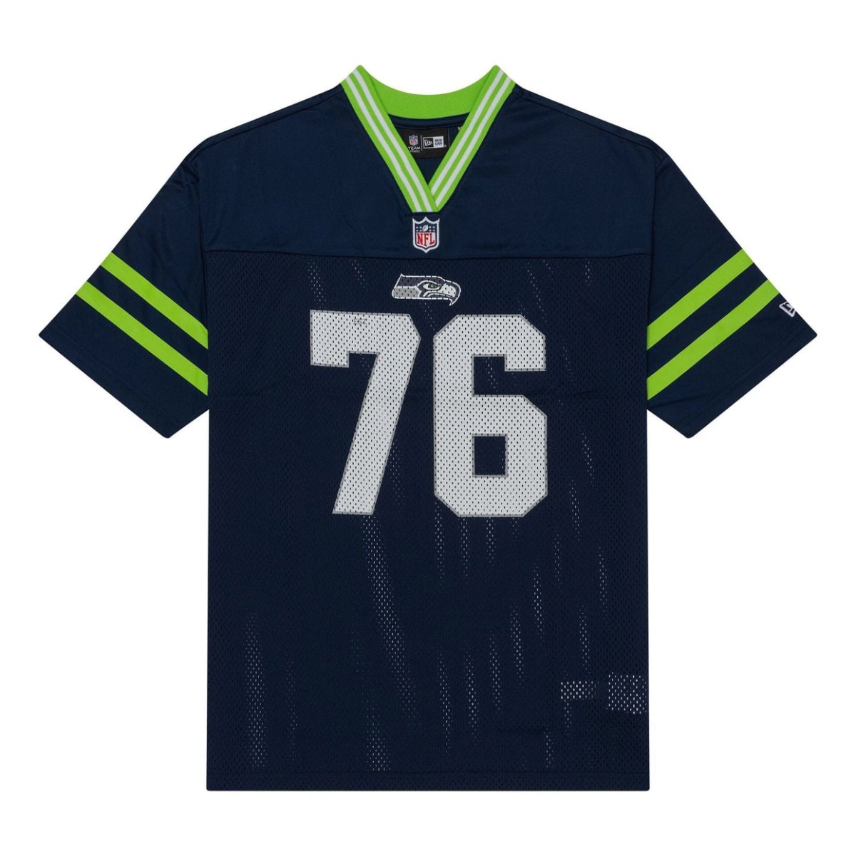 Camiseta NFL seahawks azul y verde neon Mesh Oversize - Mundogorrasgc