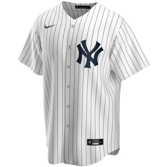 Camiseta Nike Yankees Home – Blanca con Rayas Azules - intershopgc - Tienda de gorras online - Maspalomas