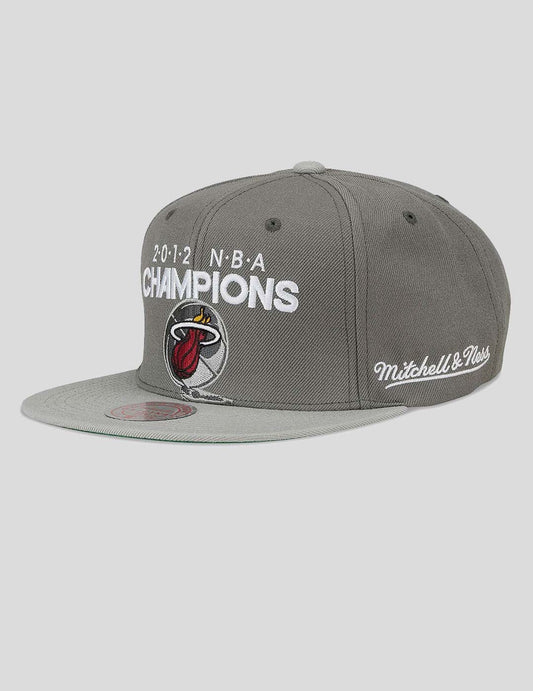 CAMPEONES 2012 miami heat gris snapback visera plana - intershopgc - Tienda de gorras online - Maspalomas