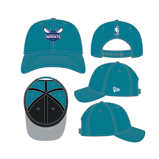 Charlotte Hornets azul aqua 9FORTY M - Crown nba - Mundogorrasgc