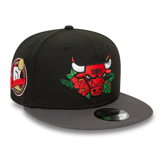 9FIFTY FLORAL Chicago bulls negra snapback