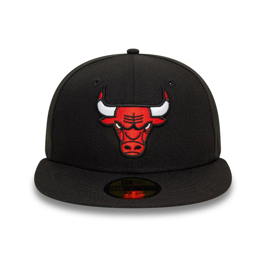 Chicago bulls negra 59fifty classic logo