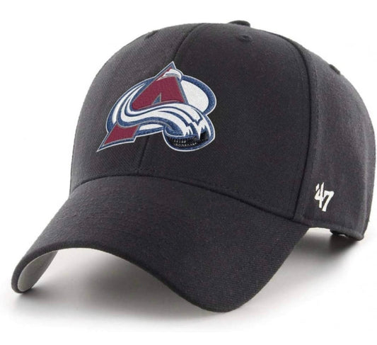 Gorra 47 Brand Colorado Avalanche – Negra con logo burdeos - intershopgc - Tienda de gorras online - Maspalomas