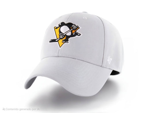 Gorra ’47 Brand MVP Adjustable Pittsburgh Penguins Gris – NHL - intershopgc - Tienda de gorras online - Maspalomas