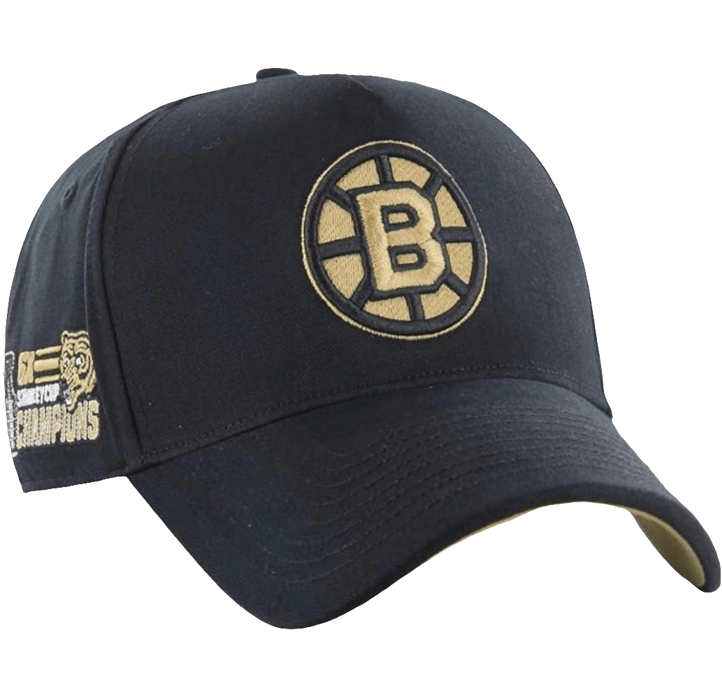 Gorra 47 Brand Sure Shot MVP Deluxe – Boston Bruins Negra y dorada - intershopgc - Tienda de gorras online - Maspalomas