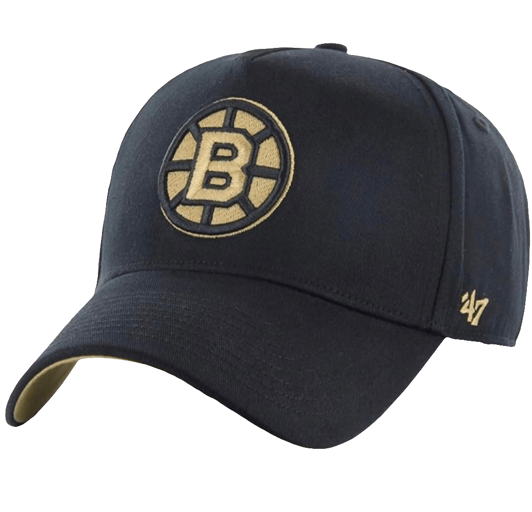 Gorra 47 Brand Sure Shot MVP Deluxe – Boston Bruins Negra y dorada - intershopgc - Tienda de gorras online - Maspalomas