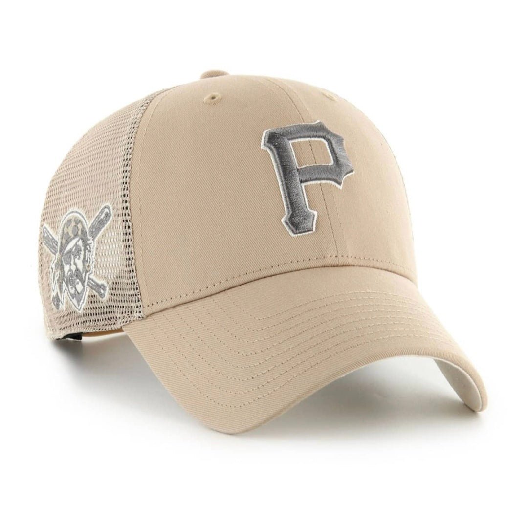 Gorra ’47 Branson Sure Shot Trucker – Pittsburgh Pirates Khaki - intershopgc - Tienda de gorras online - Maspalomas