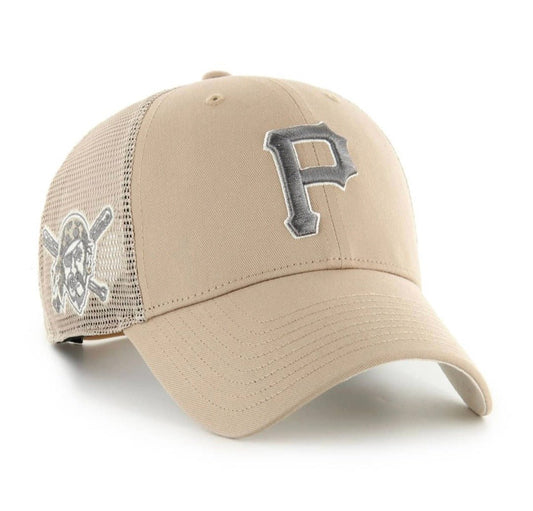 Gorra ’47 Branson Sure Shot Trucker – Pittsburgh Pirates Khaki - intershopgc - Tienda de gorras online - Maspalomas