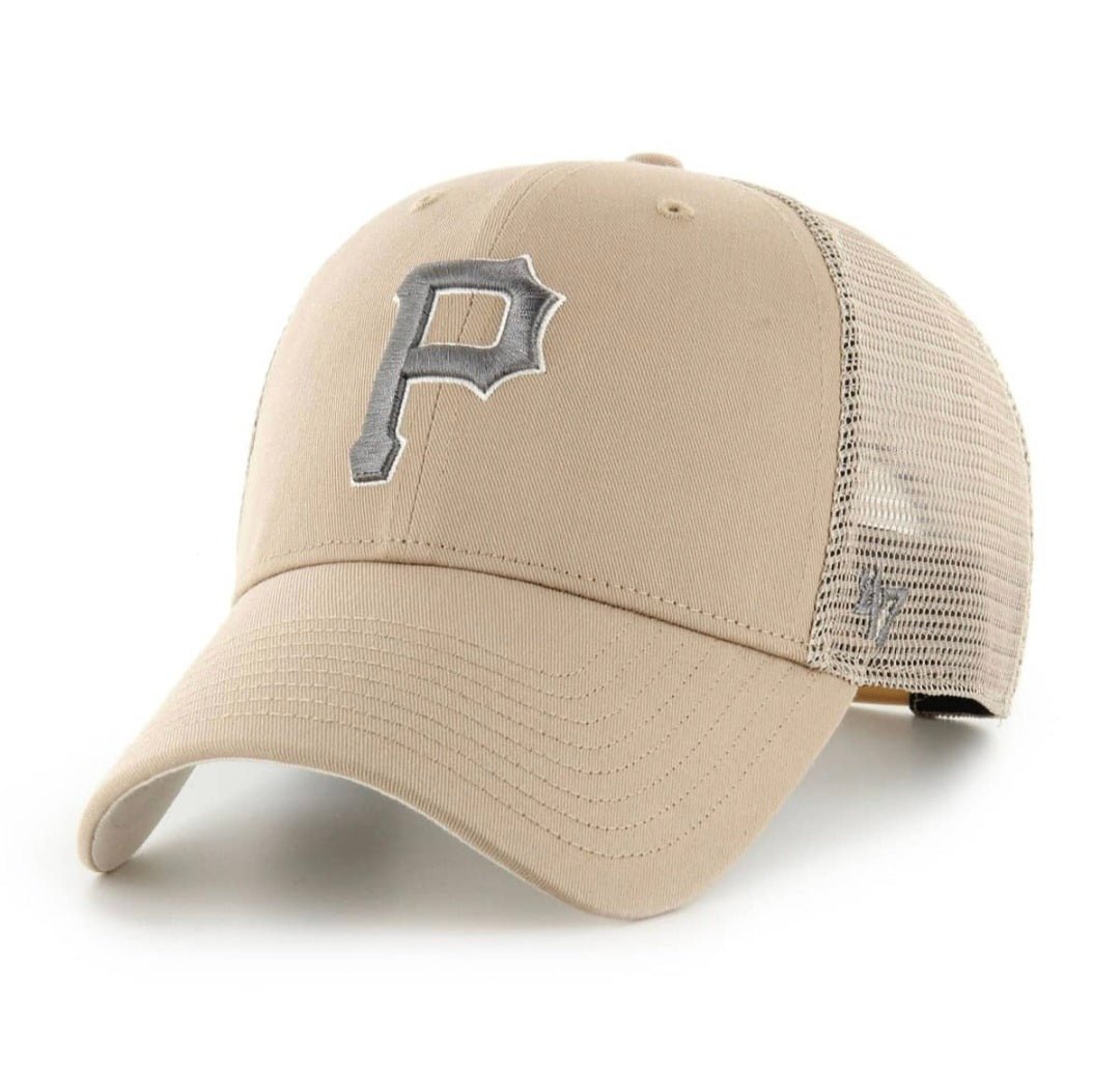 Gorra ’47 Branson Sure Shot Trucker – Pittsburgh Pirates Khaki - intershopgc - Tienda de gorras online - Maspalomas