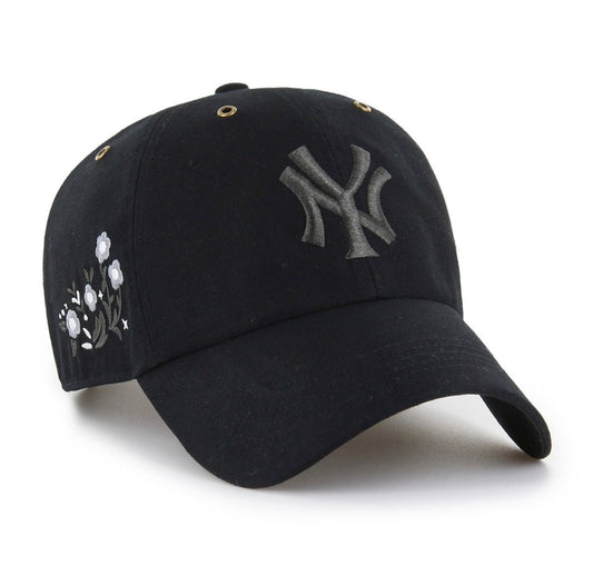 Gorra ’47 Clean Up New York Yankees negra con flores - intershopgc - Tienda de gorras online - Maspalomas
