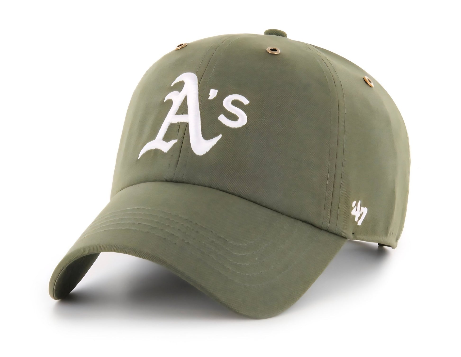 Gorra ’47 Clean Up Oakland Athletics Verde Oliva – Detalles Florales - intershopgc - Tienda de gorras online - Maspalomas