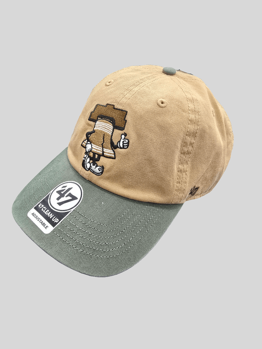 Gorra ’47 Clean Up Phillies khaki y verde - icon campana - intershopgc - Tienda de gorras online - Maspalomas