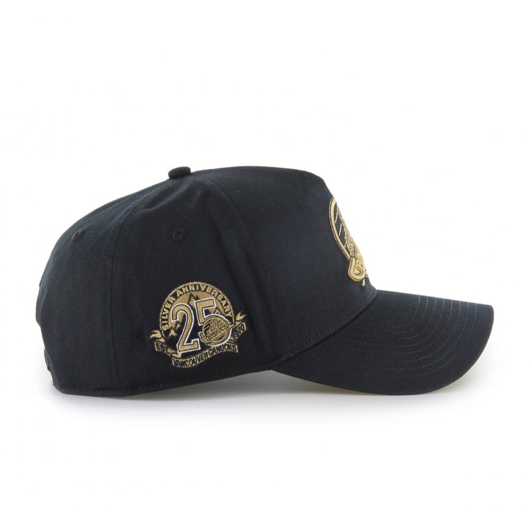 Gorra 47 Deluxe Sure Shot MVP DT – Vancouver Canucks Negra/Dorada Ajustable - intershopgc -