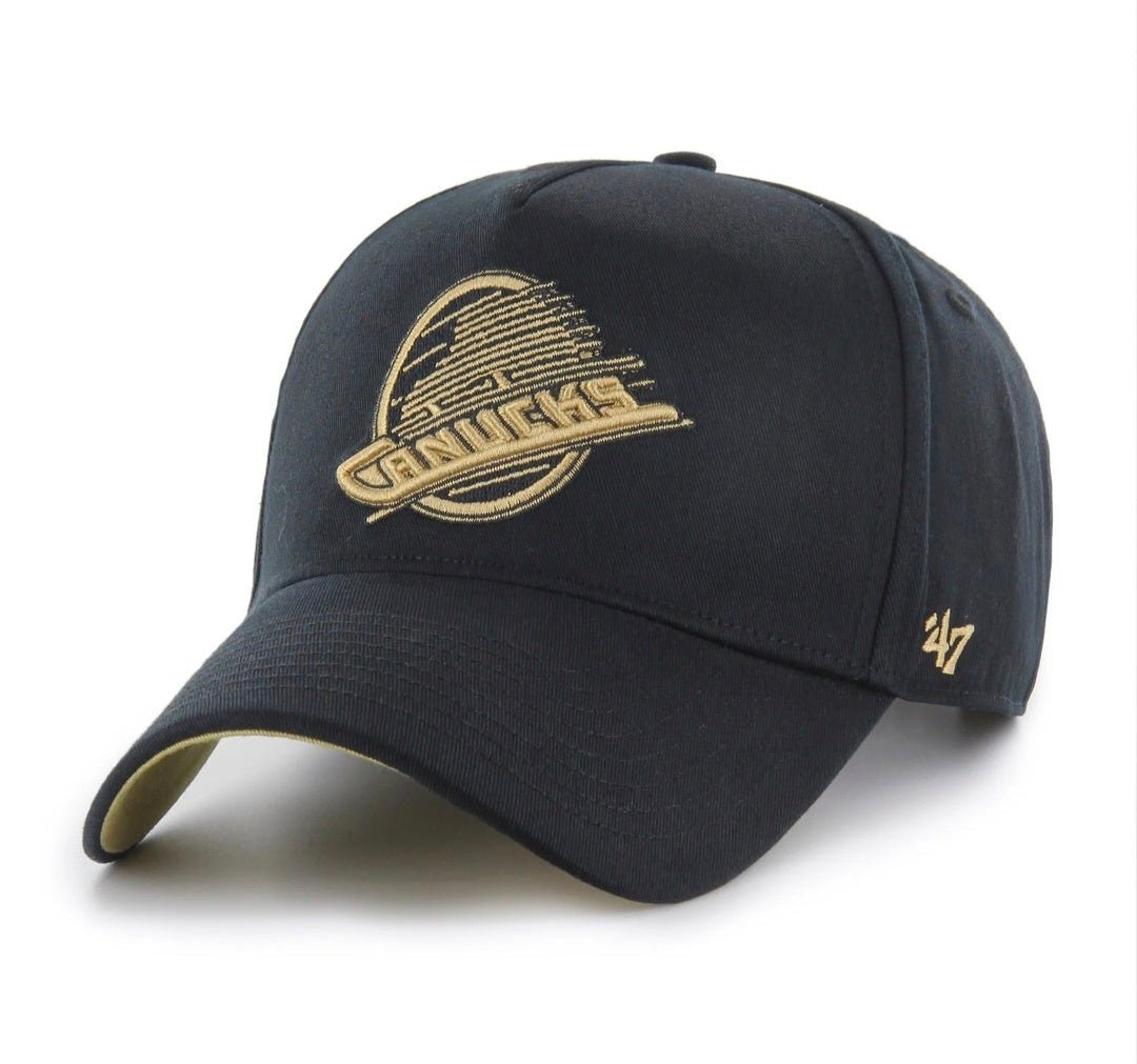 Gorra 47 Deluxe Sure Shot MVP DT – Vancouver Canucks Negra/Dorada Ajustable - intershopgc - Maspalomas