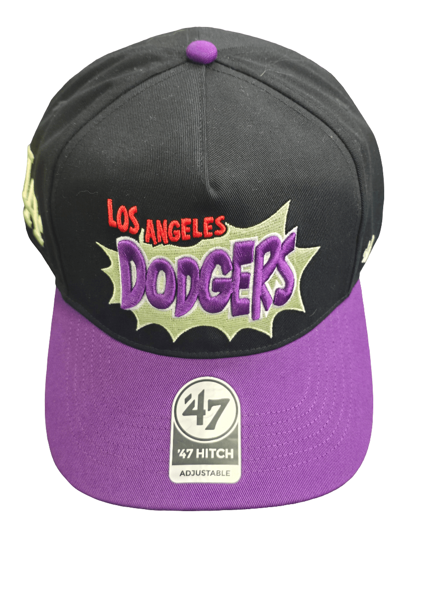 Gorra ’47 Hitch Los Angeles Dodgers Cartoon comic Icon – Negro y violeta - intershopgc - Tienda de gorras online - Maspalomas