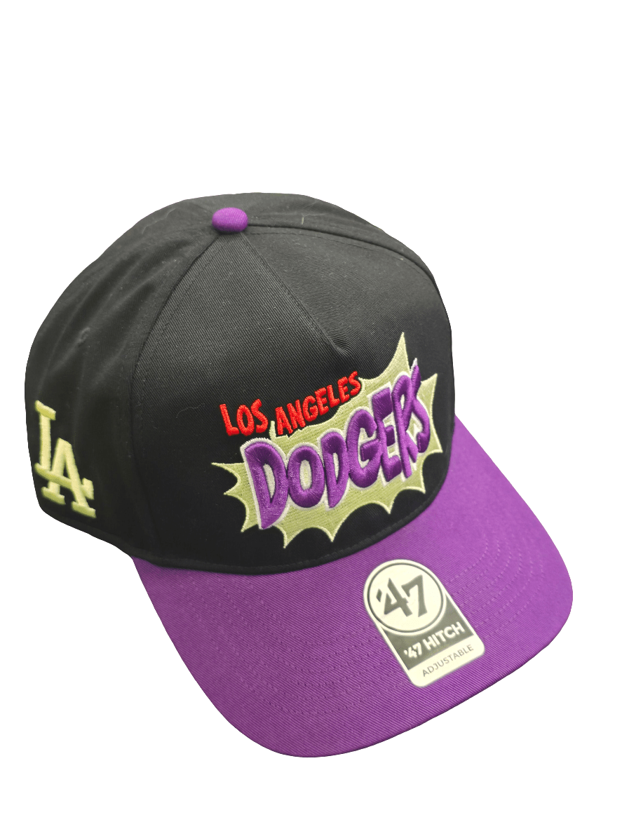 Gorra ’47 Hitch Los Angeles Dodgers Cartoon comic Icon – Negro y violeta - intershopgc - Tienda de gorras online - Maspalomas