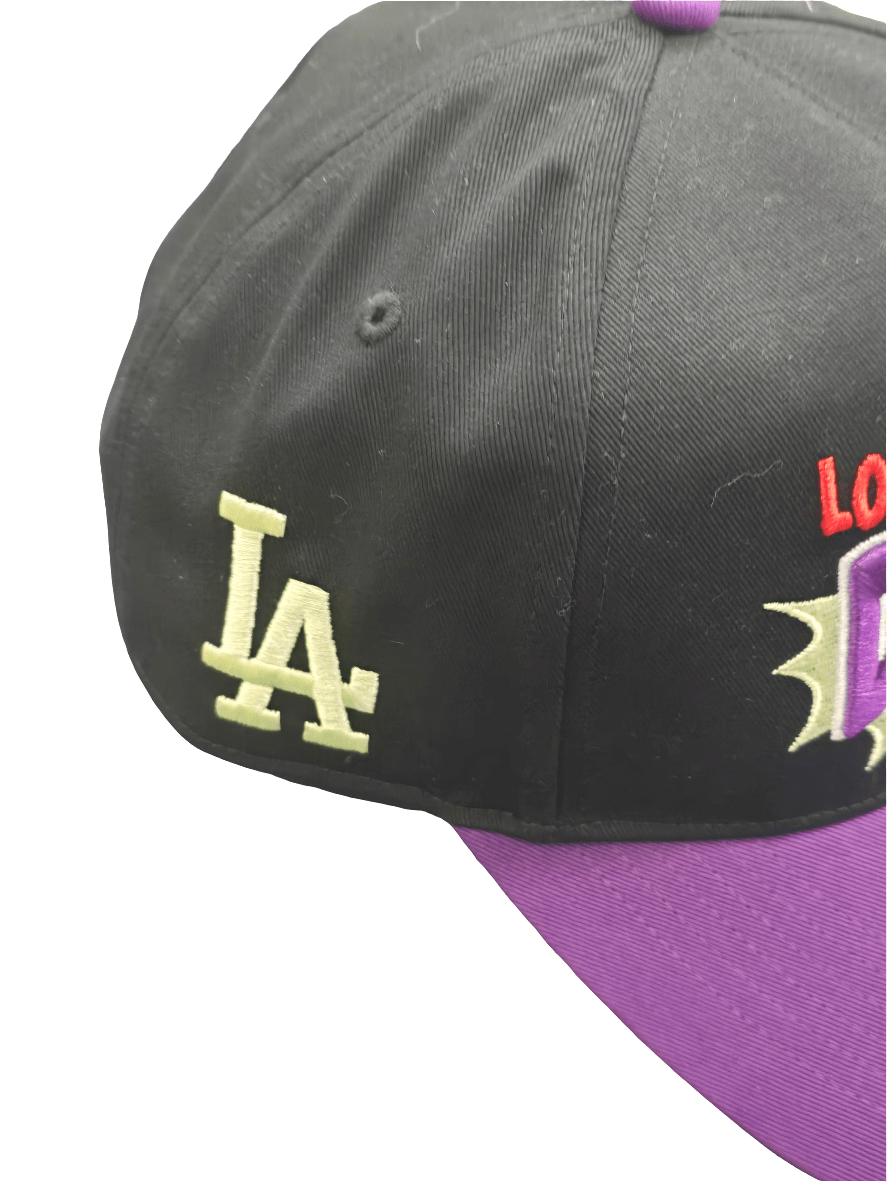 Gorra ’47 Hitch Los Angeles Dodgers Cartoon comic Icon – Negro y violeta - intershopgc - Tienda de gorras online - Maspalomas